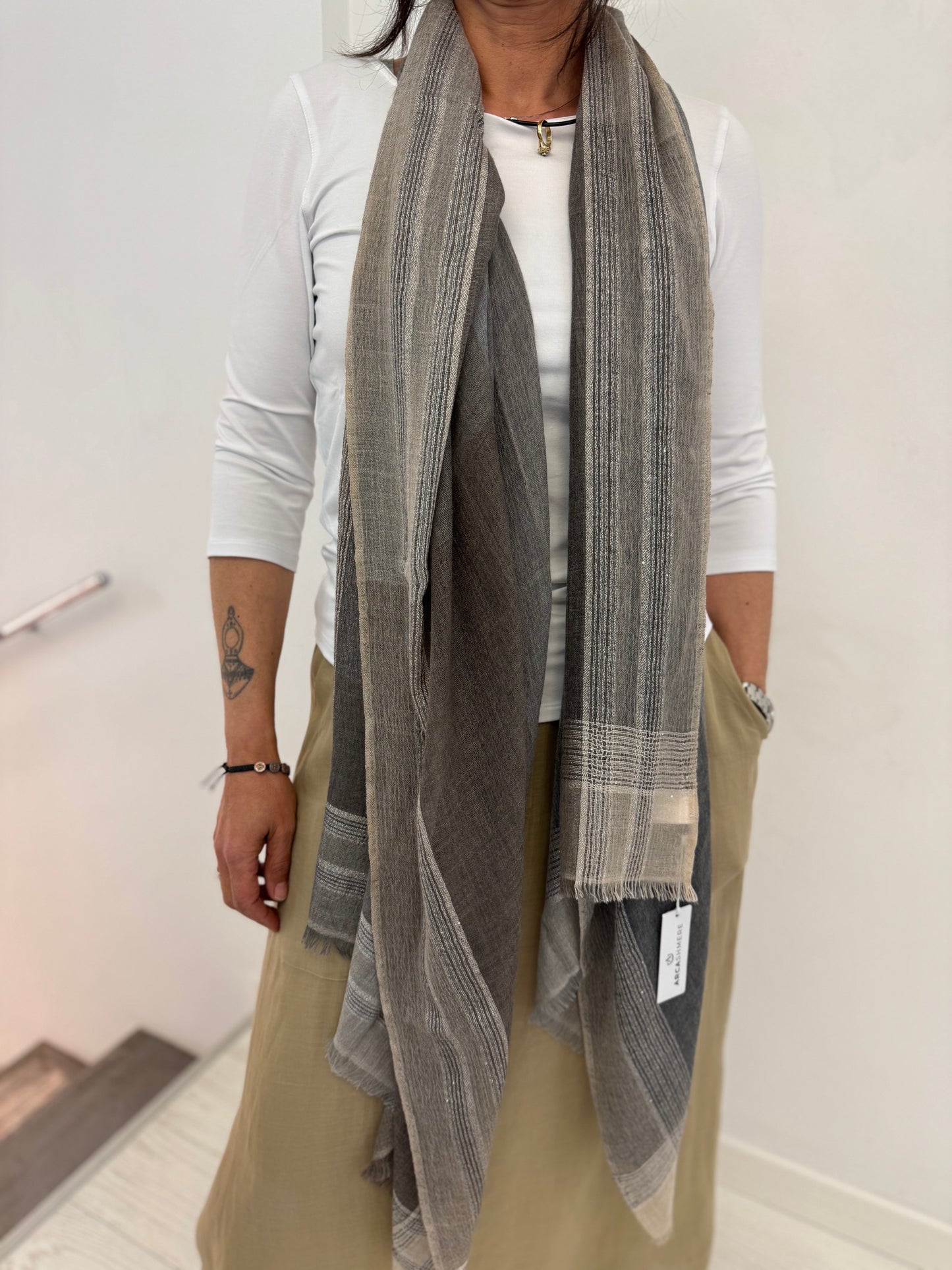 Stola Cornice Cashmere- Seta