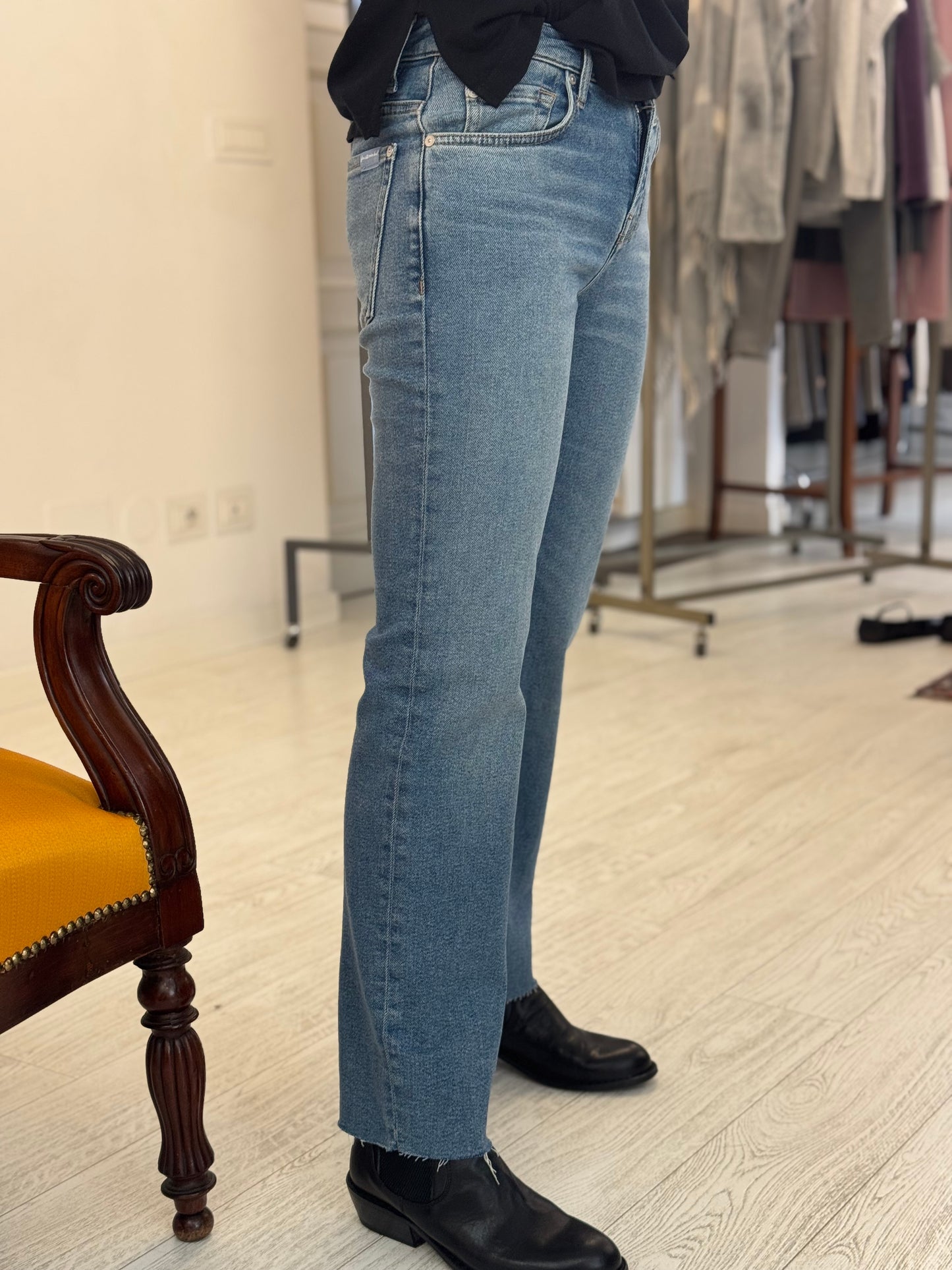 Denim Calie Straight Ankle