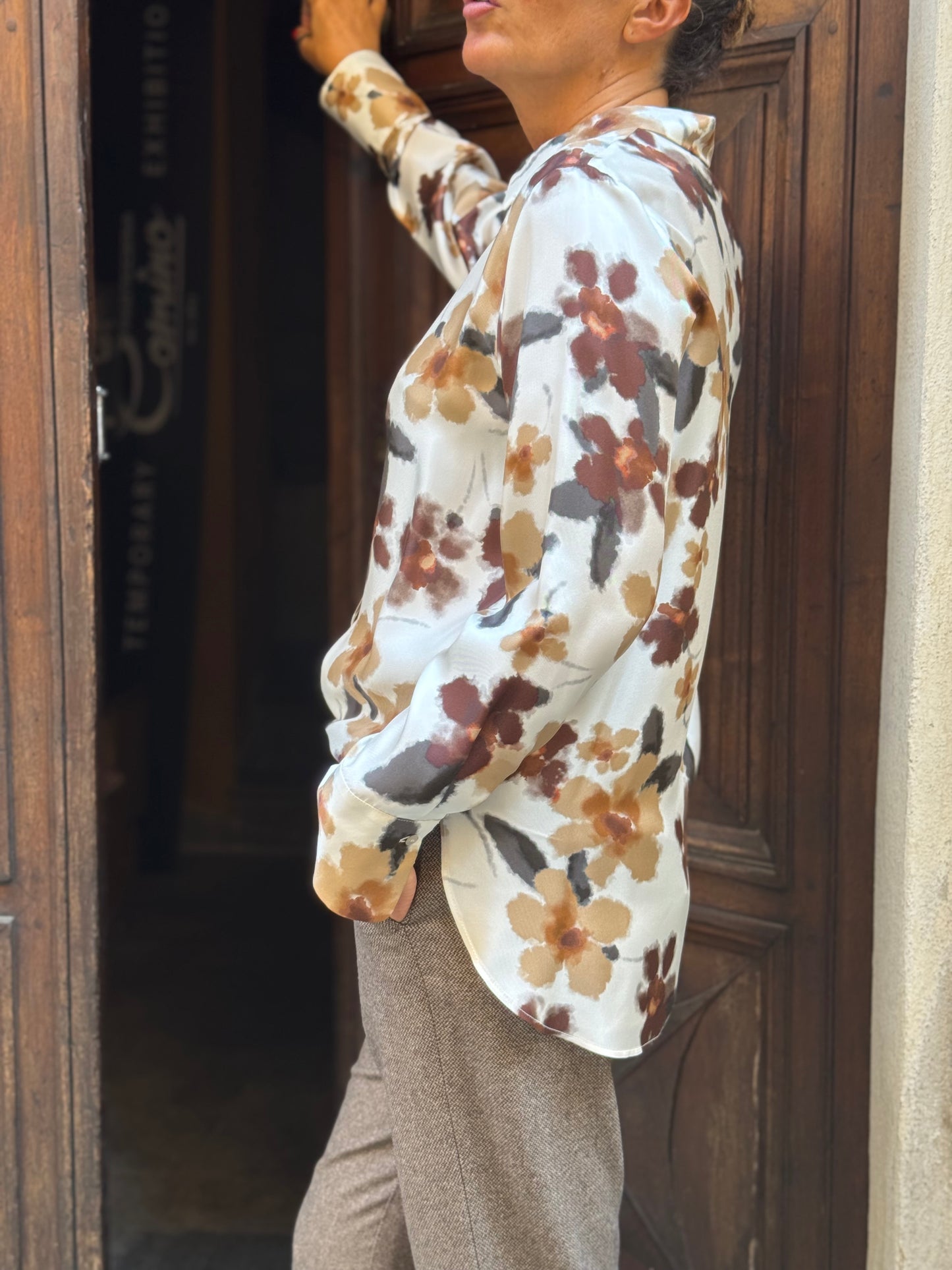 Camicia Stampata in Seta