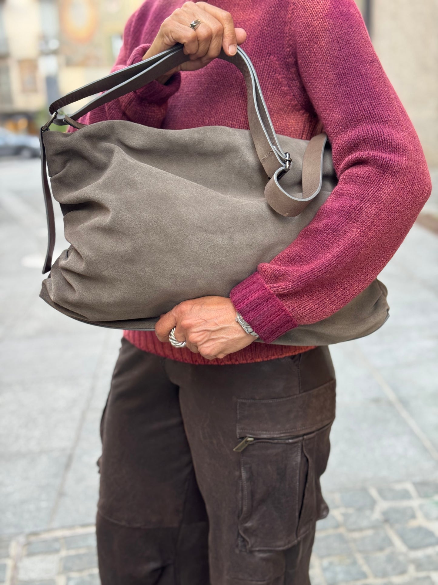 Borsa Tracolla Camoscio