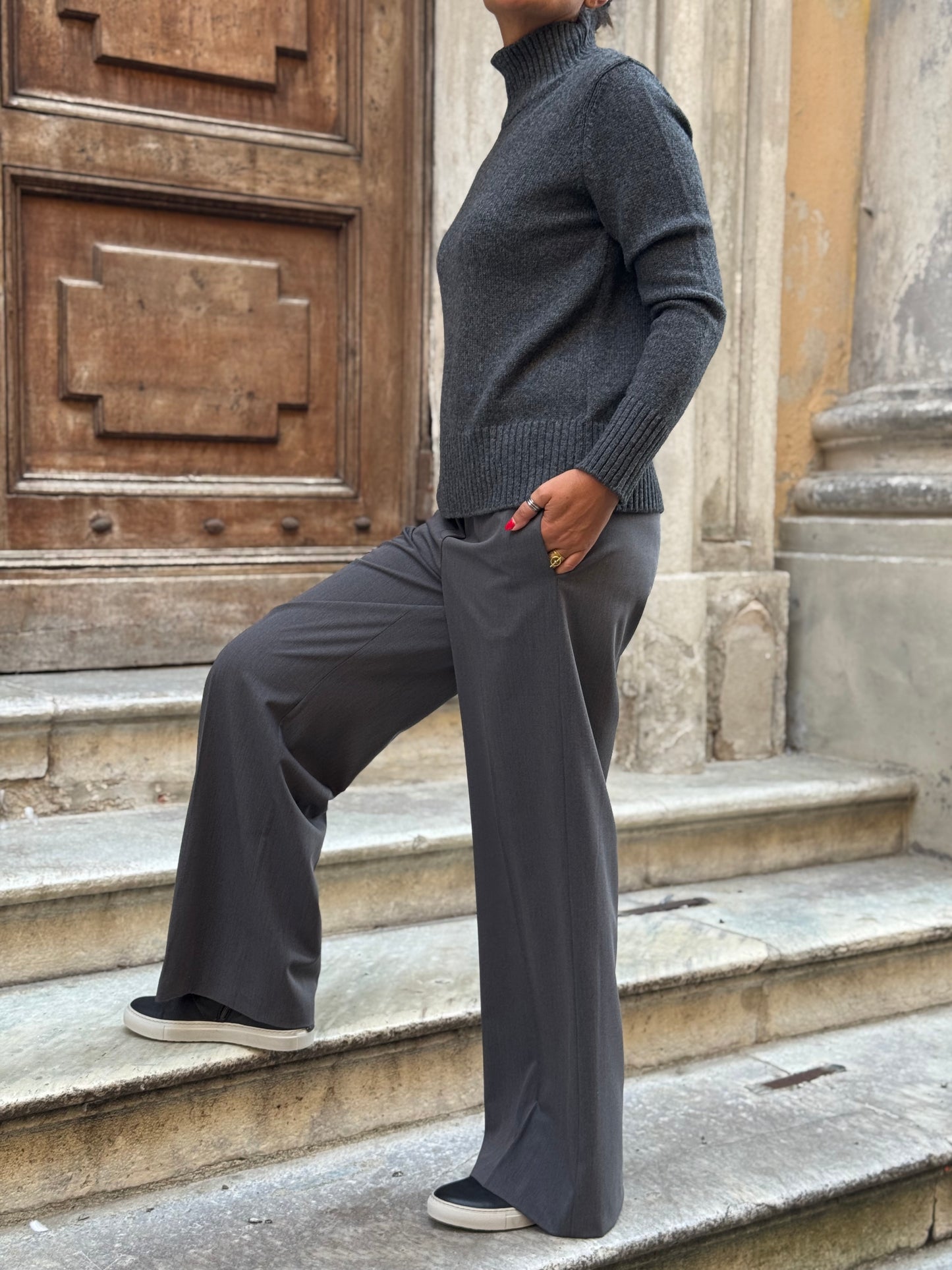Pantalone Relaxed Elastico in Vita