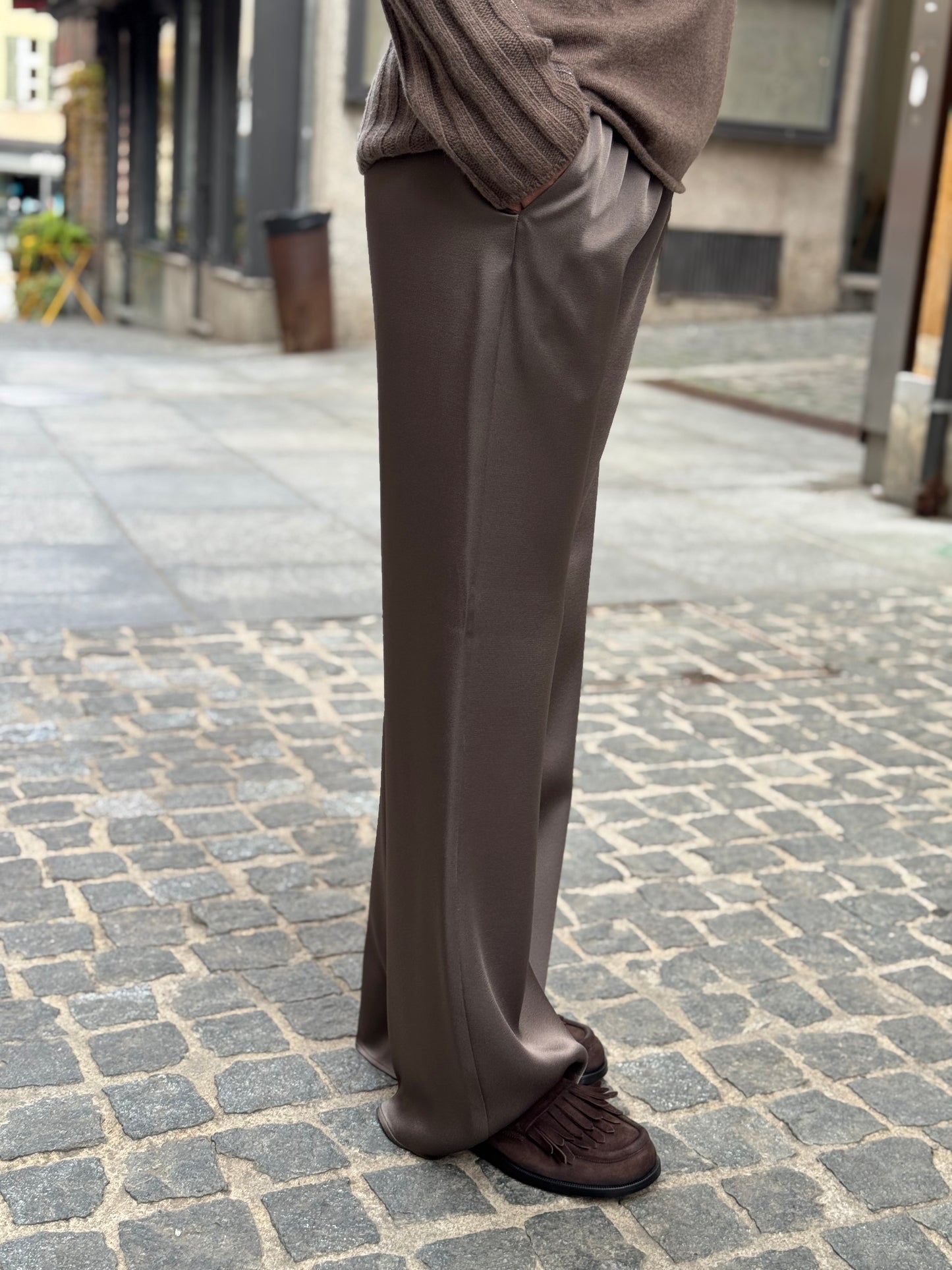 Pantalone Satin Brown