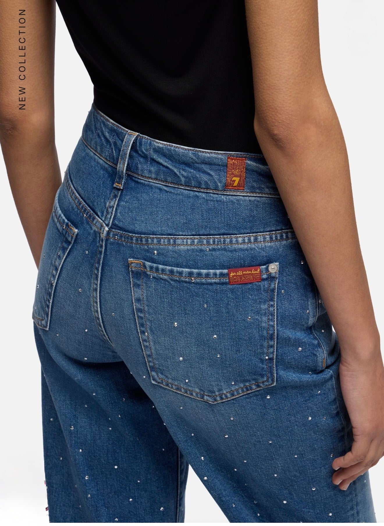 Denim Stovepipe Shine