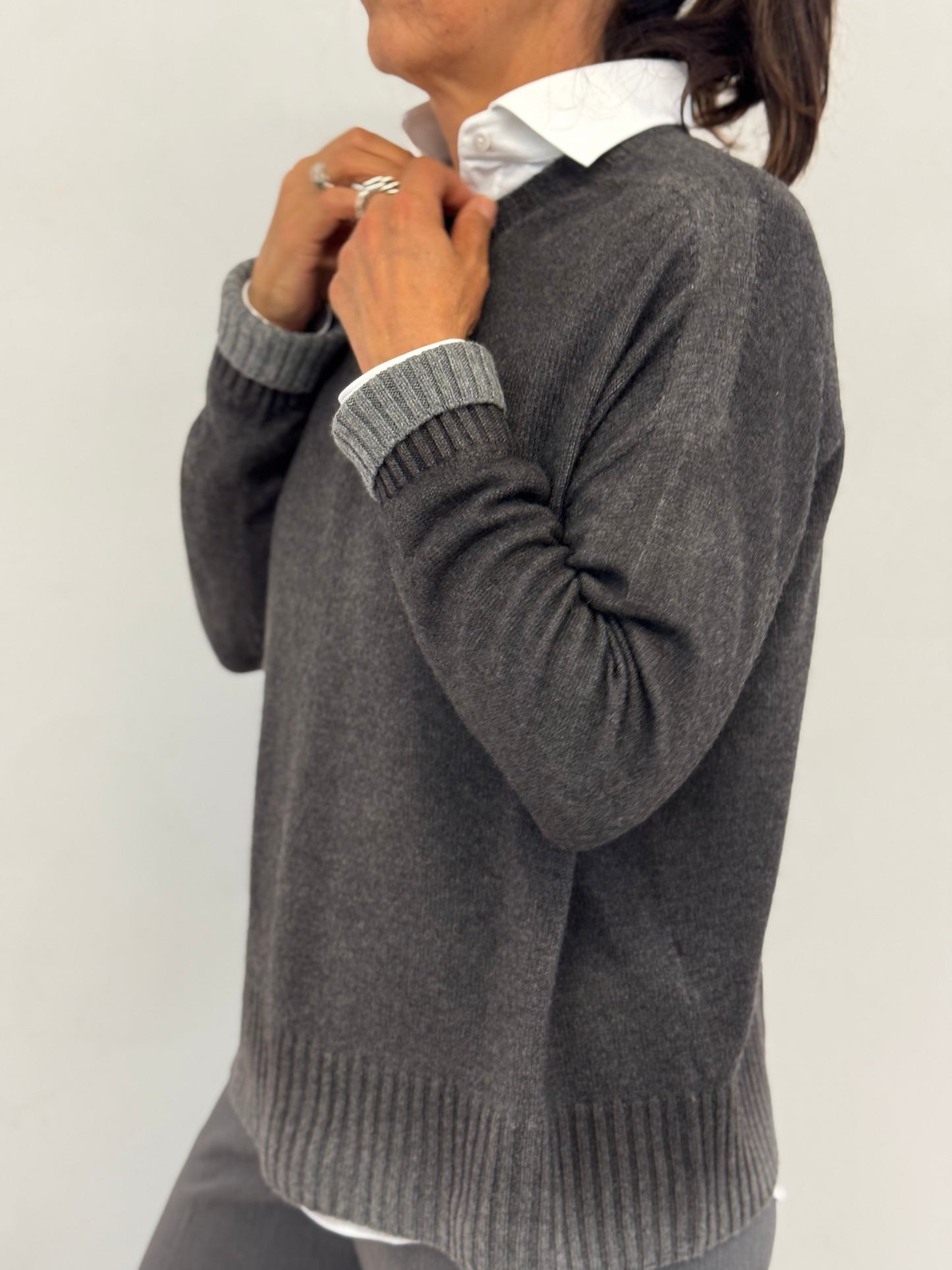 Maglia Cashmere Sfumato Double-face