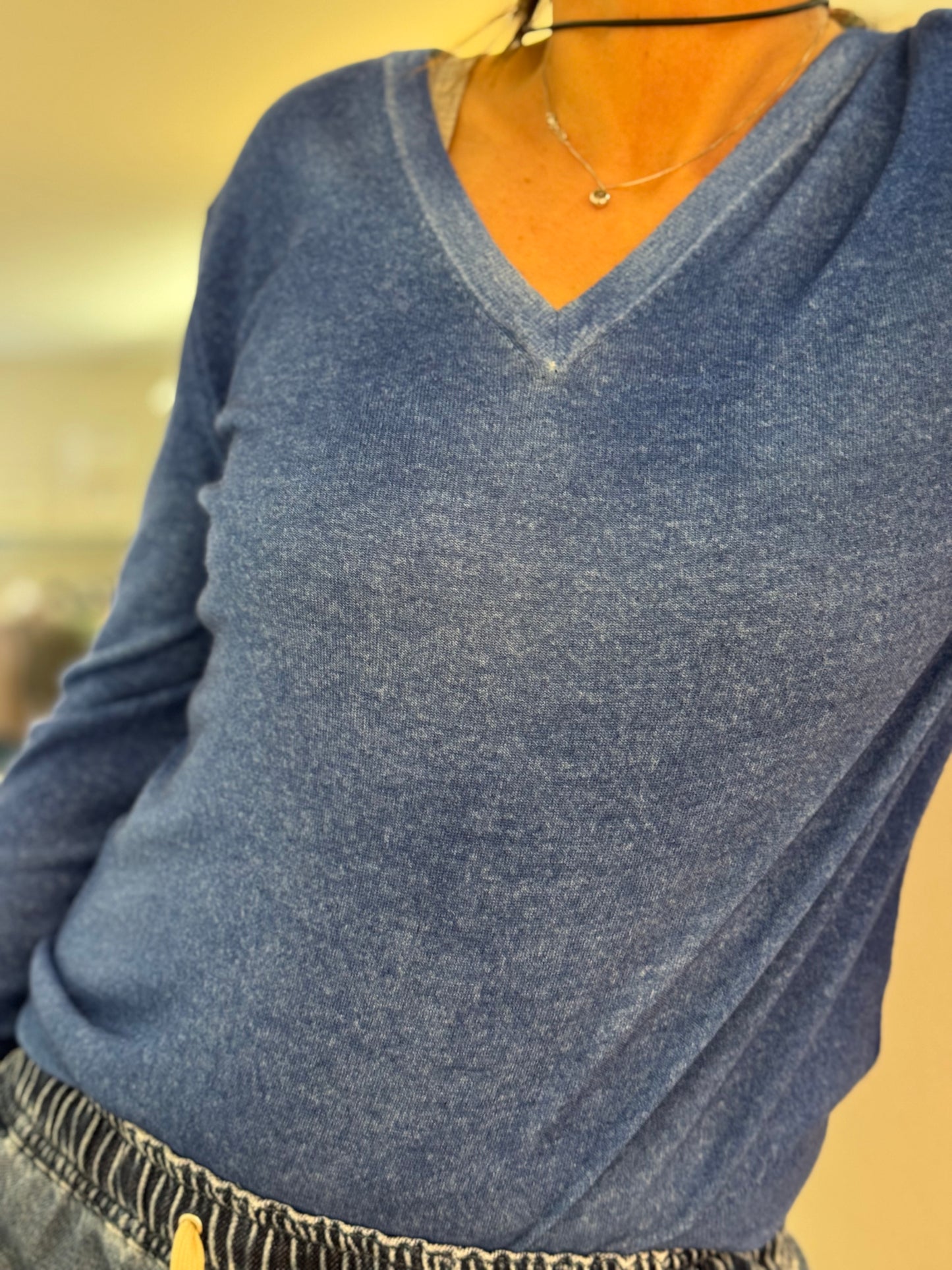 Maglia V Neck Aerografata