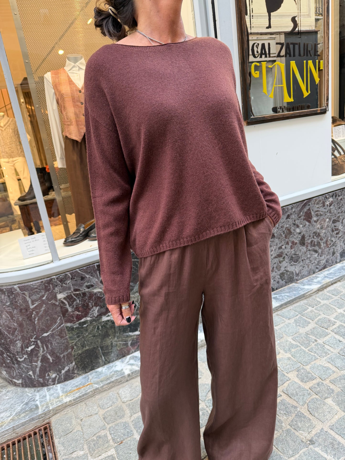 Maglia Girocollo Cashmere Scatoletta