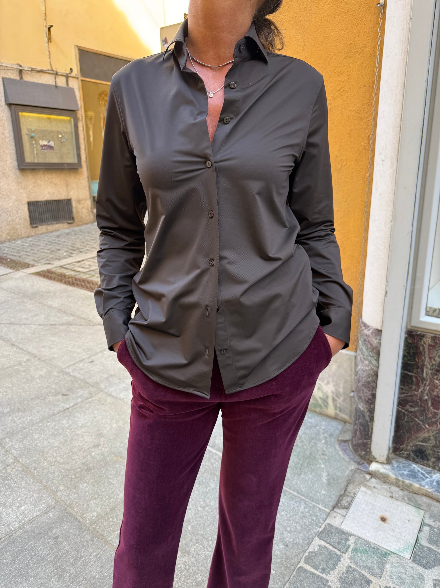 Pantalone velluto Stretch