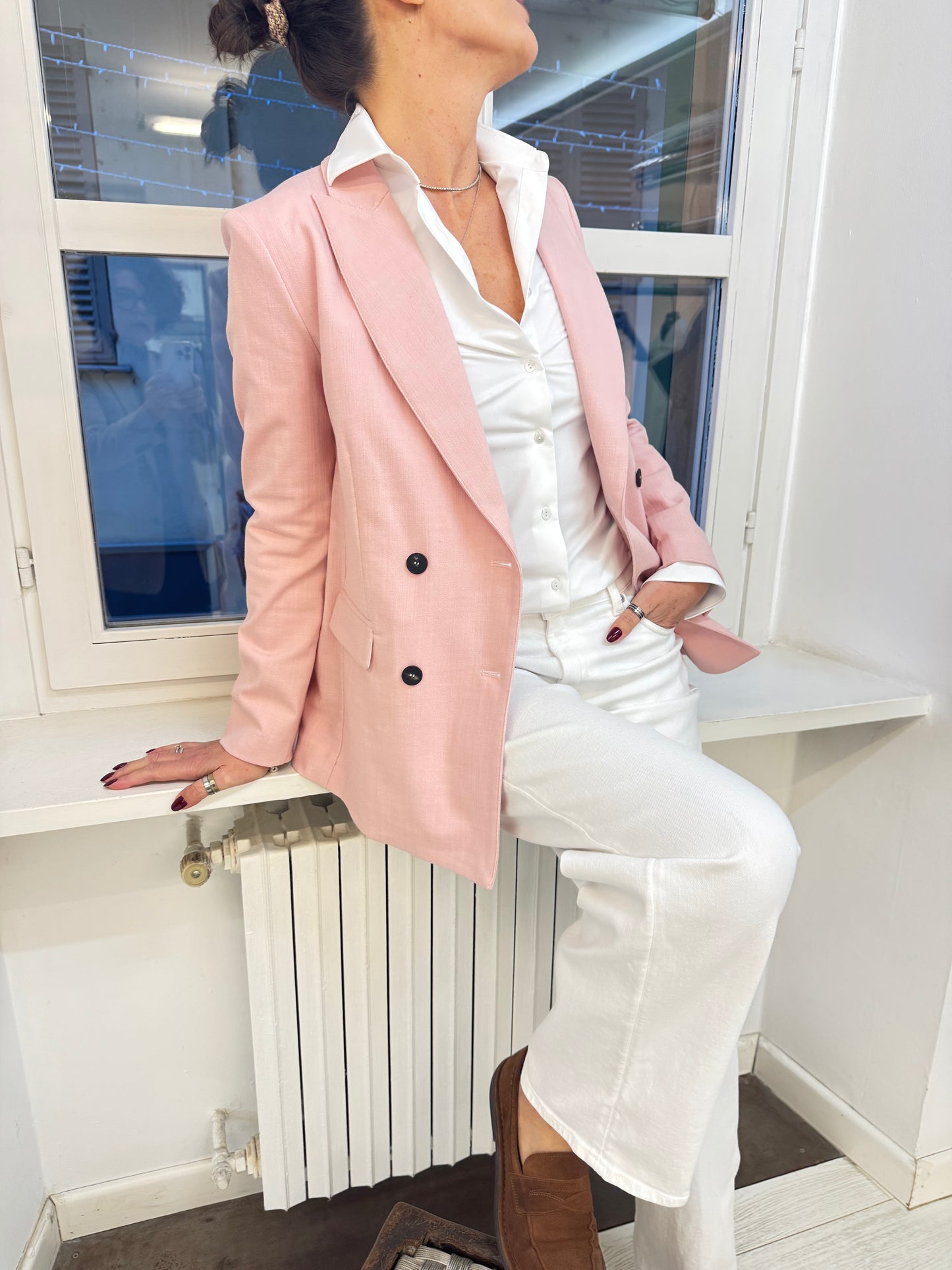 Blazer Doppiopetto Denim