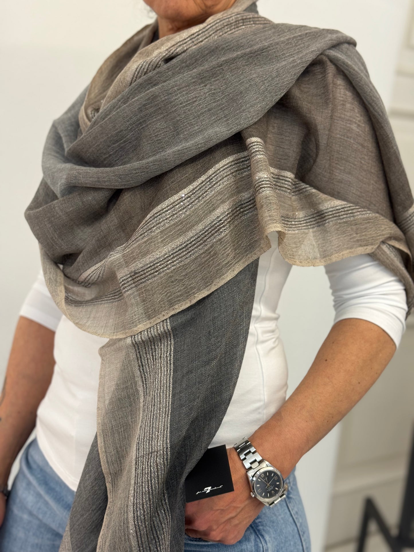 Stola Cornice Cashmere- Seta