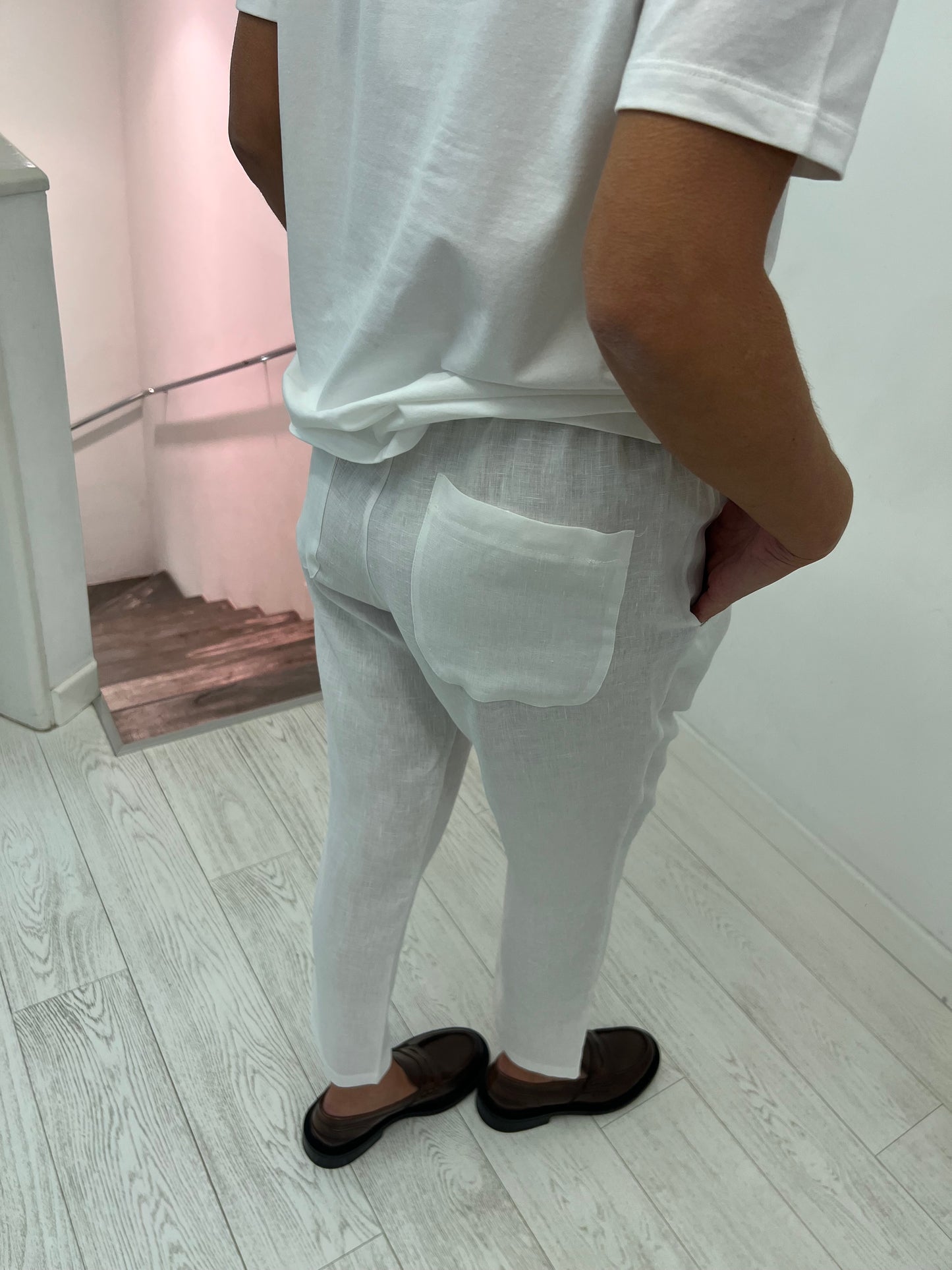 Pantalone Lino C/ Monile