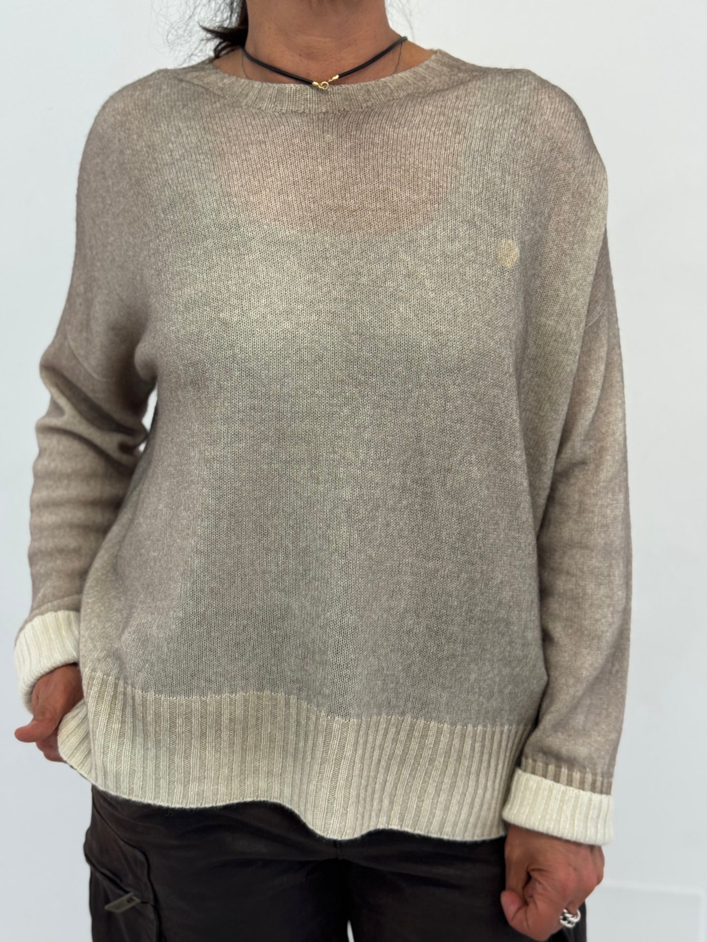 Maglia Cashmere Sfumato Double-face