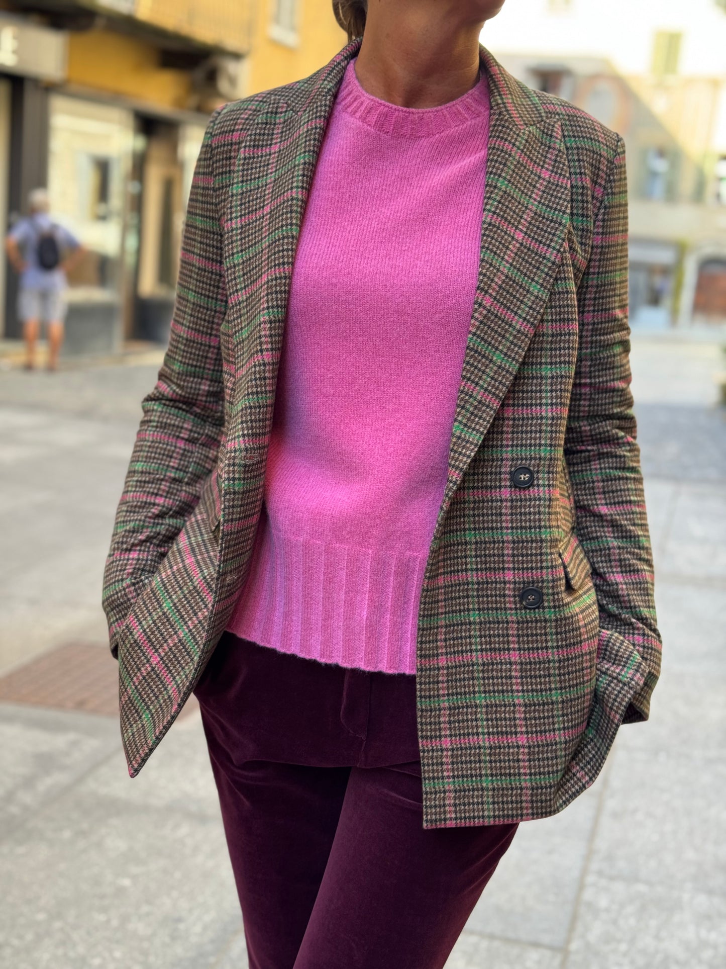 Blazer Doppiopetto Check
