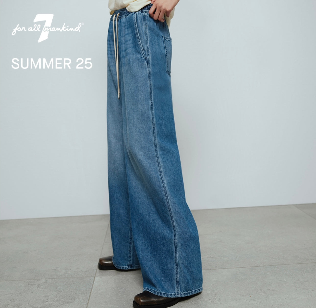 Denim Pull On Wind Leg