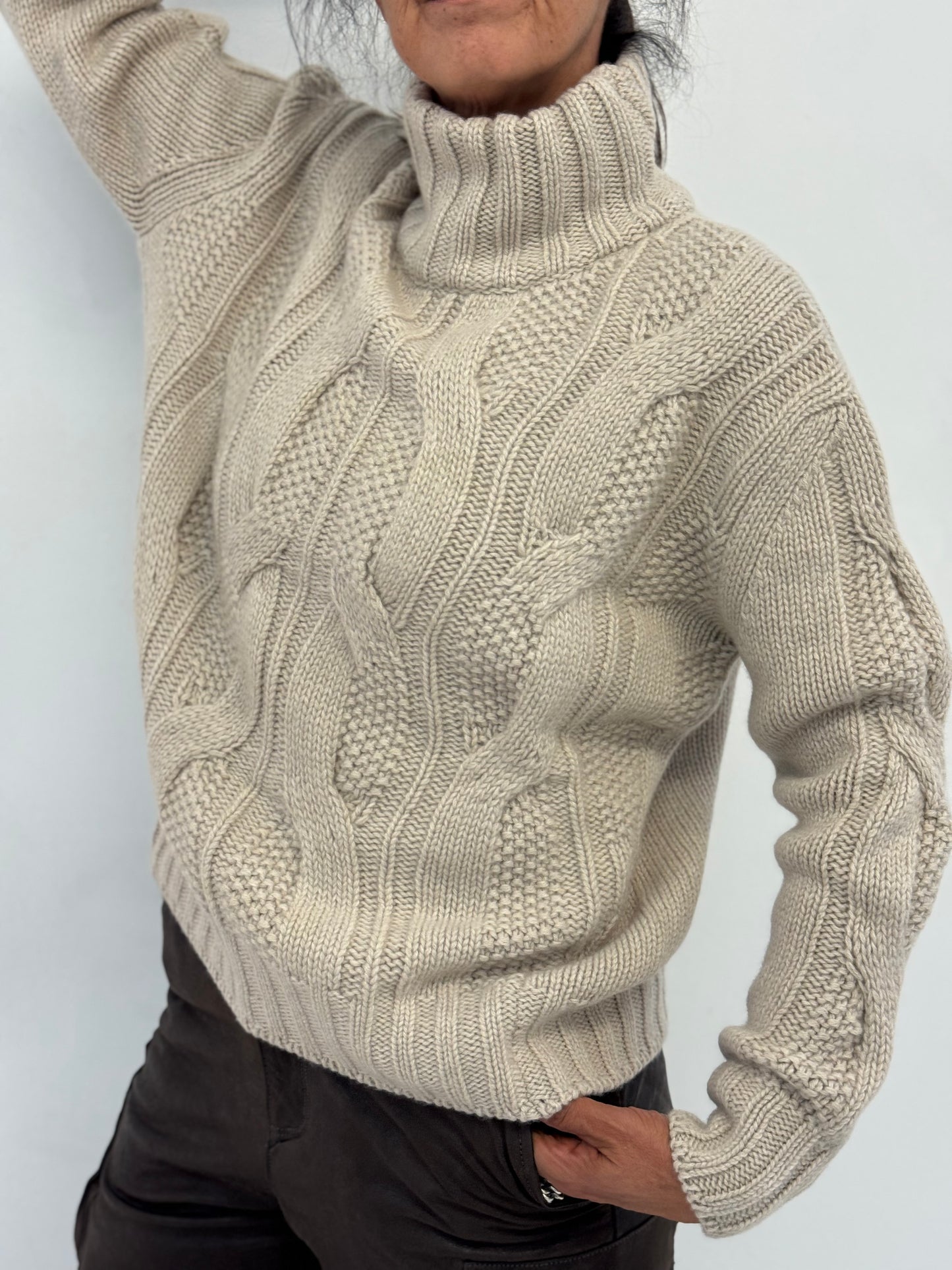 Maglia Lupetto Cashmere Lavorazione Norvegese
