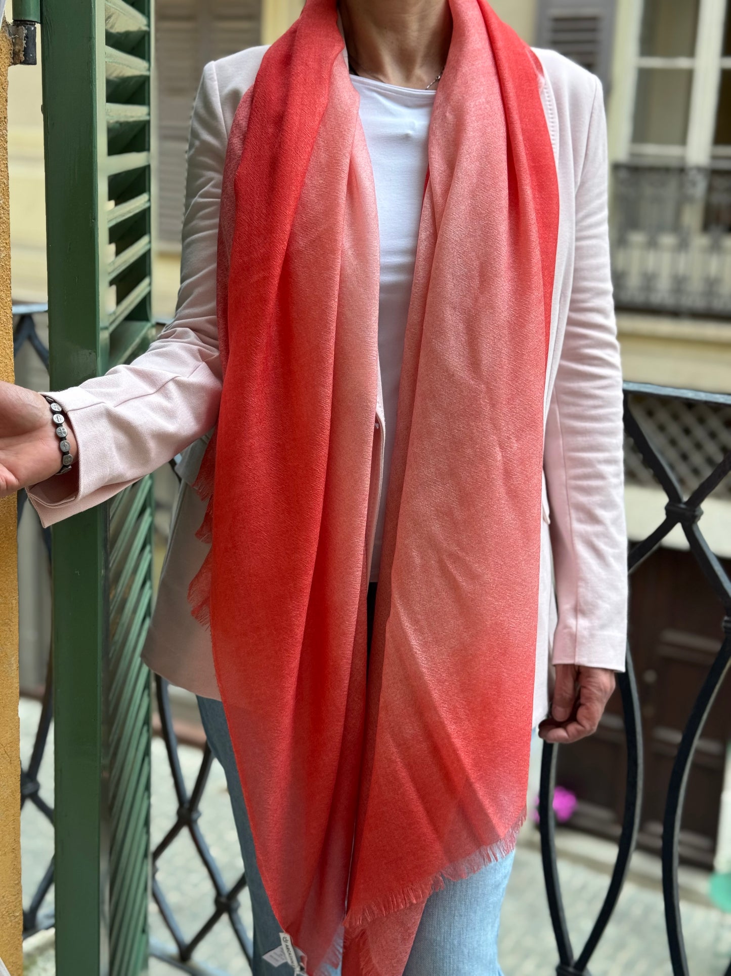 Stola Cashmere- Seta Orange