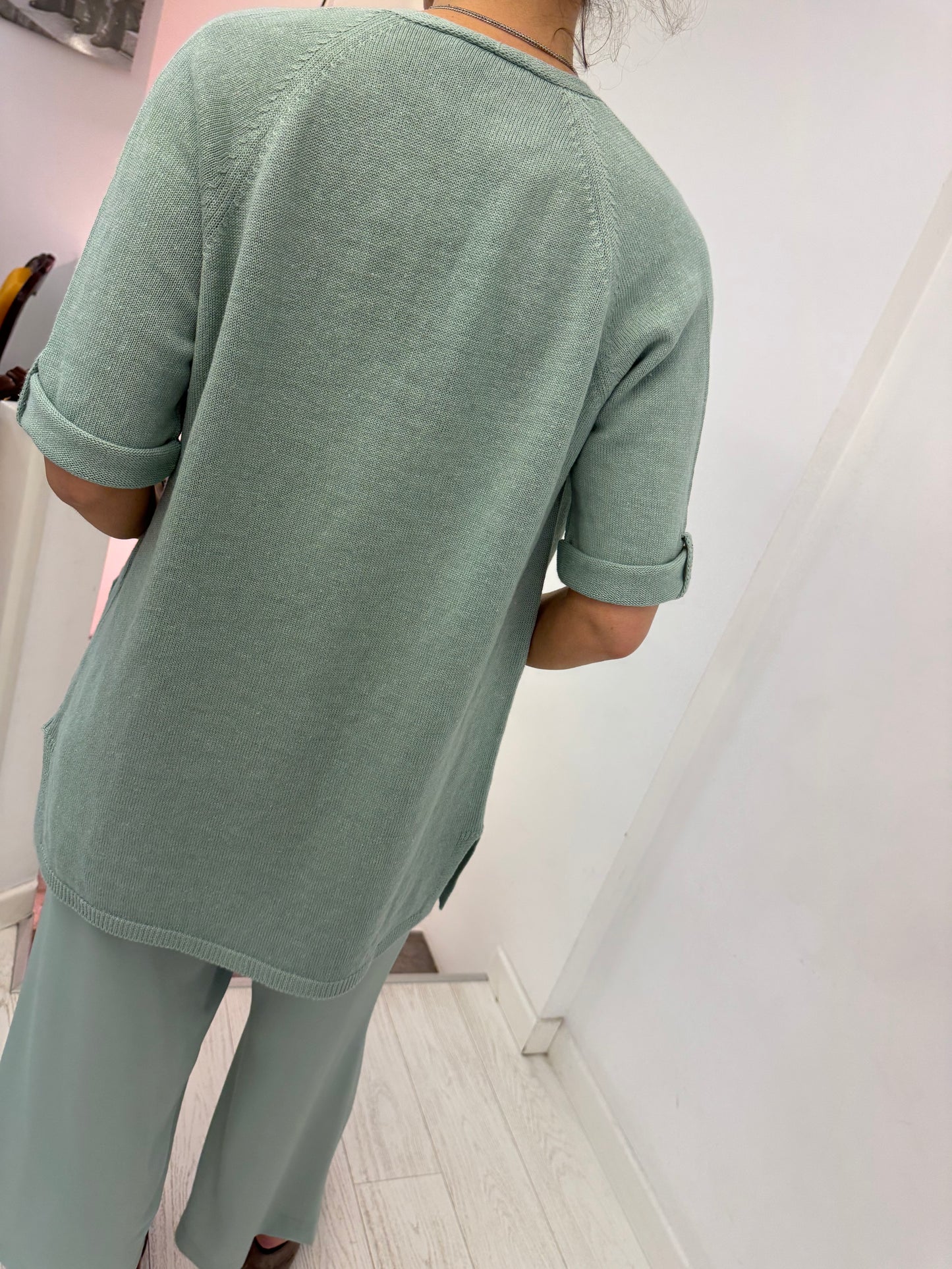 Cardigan Manica Corta