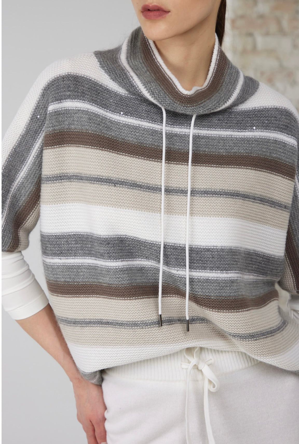Maglia Lupetto Cashmere Righe