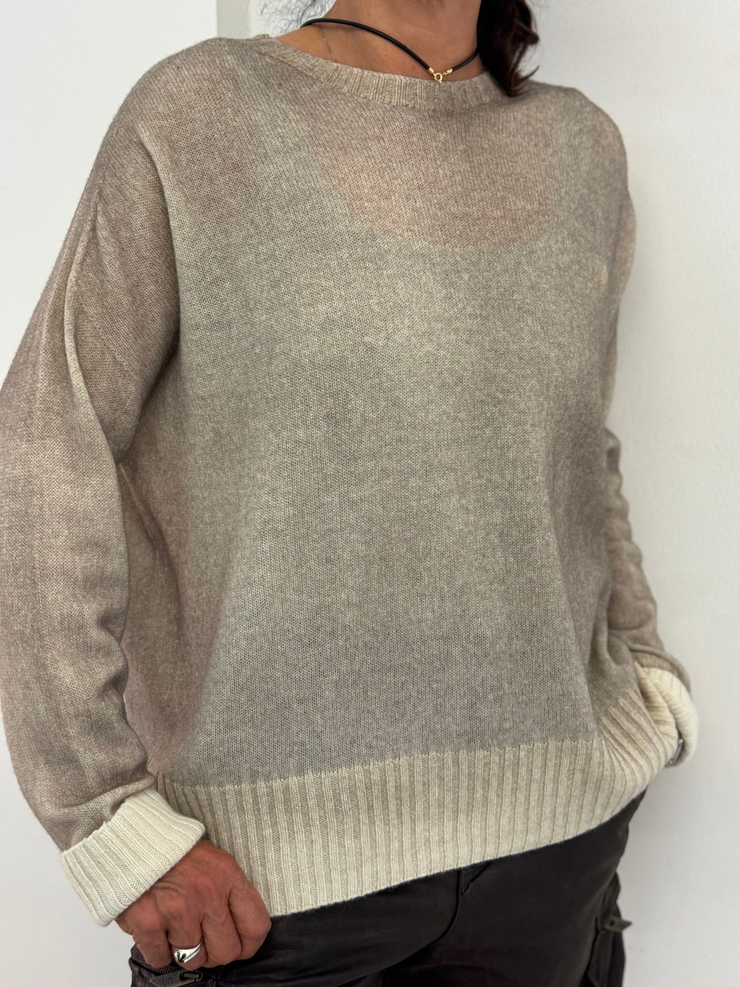 Maglia Cashmere Sfumato Double-face