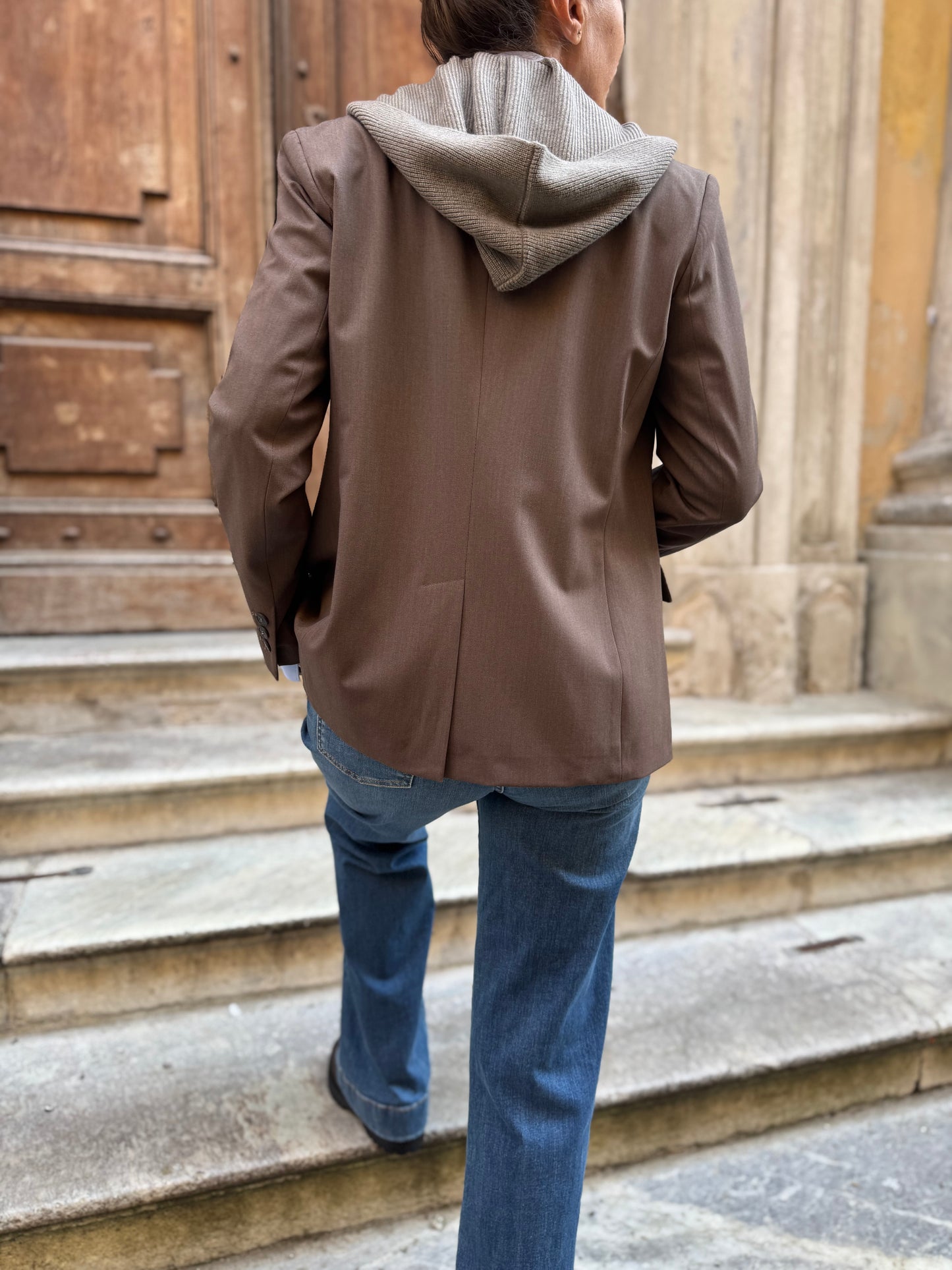 Blazer Cappuccio Removibile