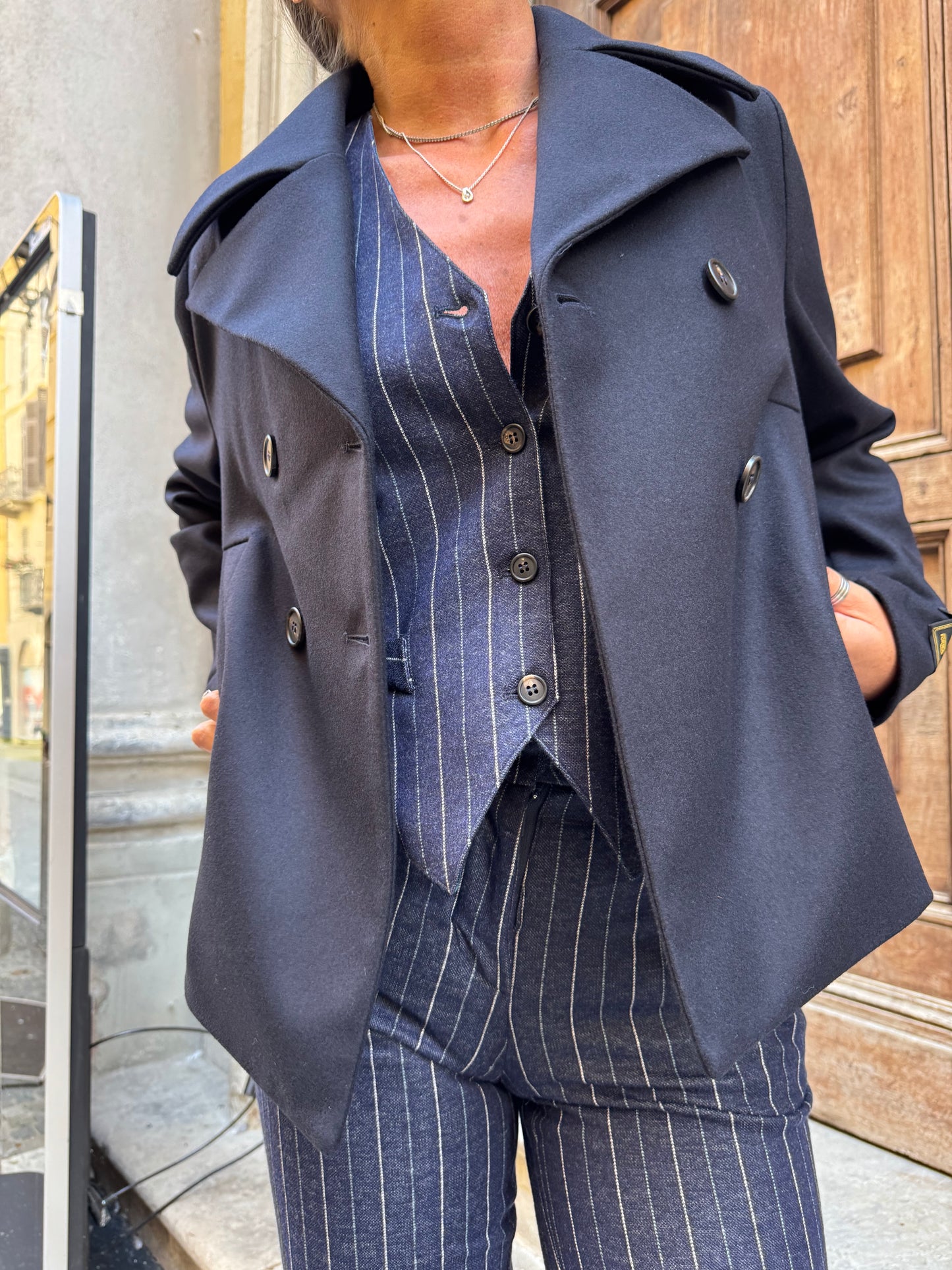 Peacoat Cropped
