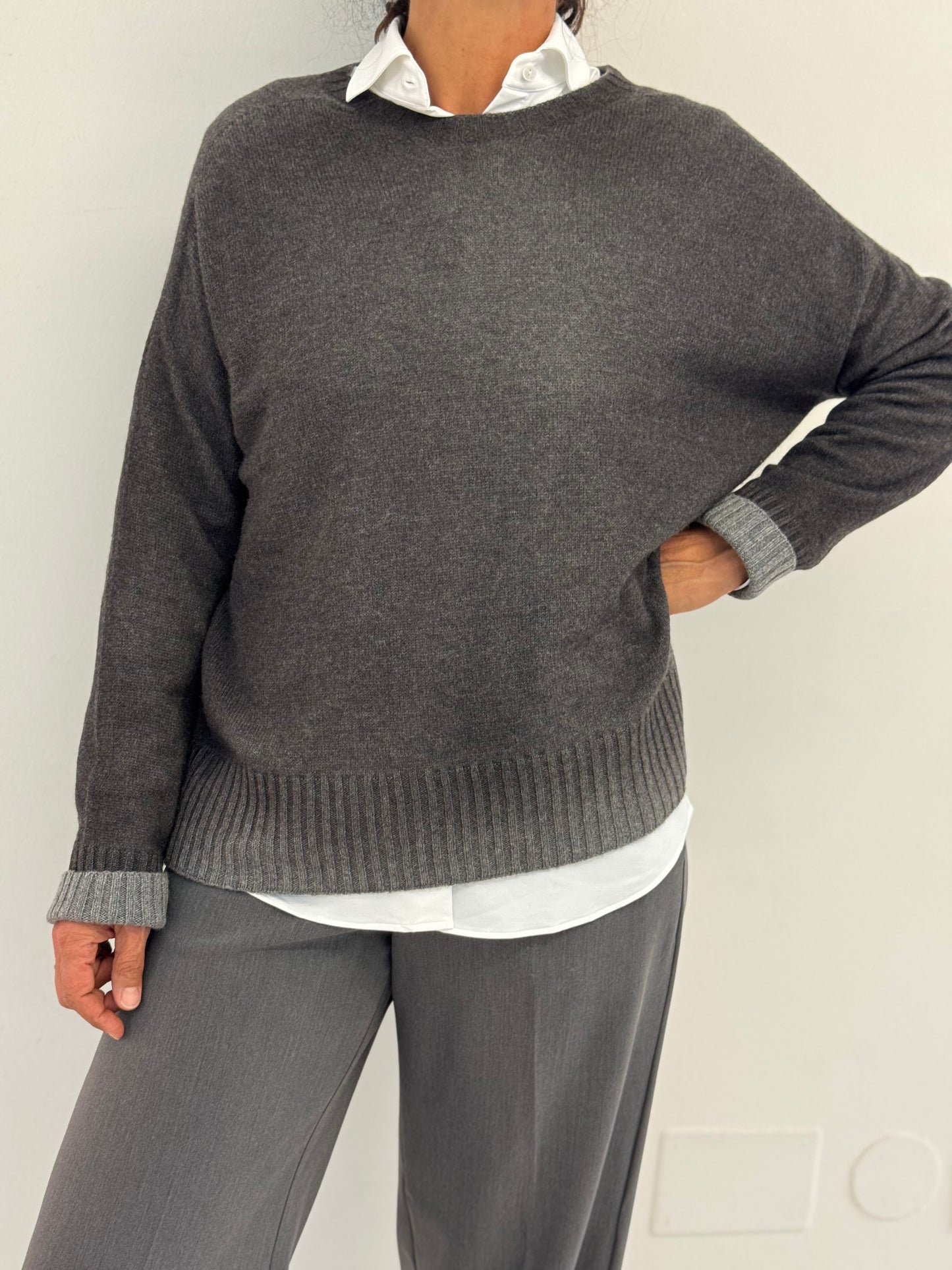 Maglia Cashmere Sfumato Double-face