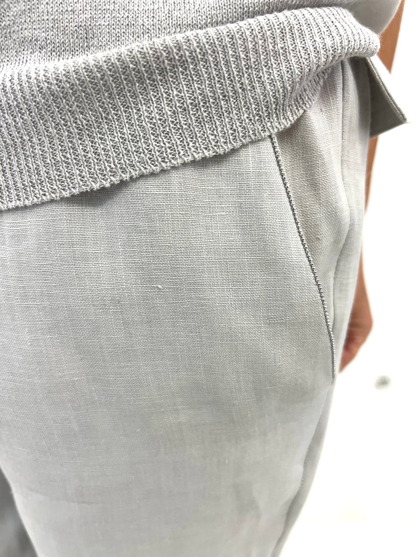 Pantalone Lino C/ Monile