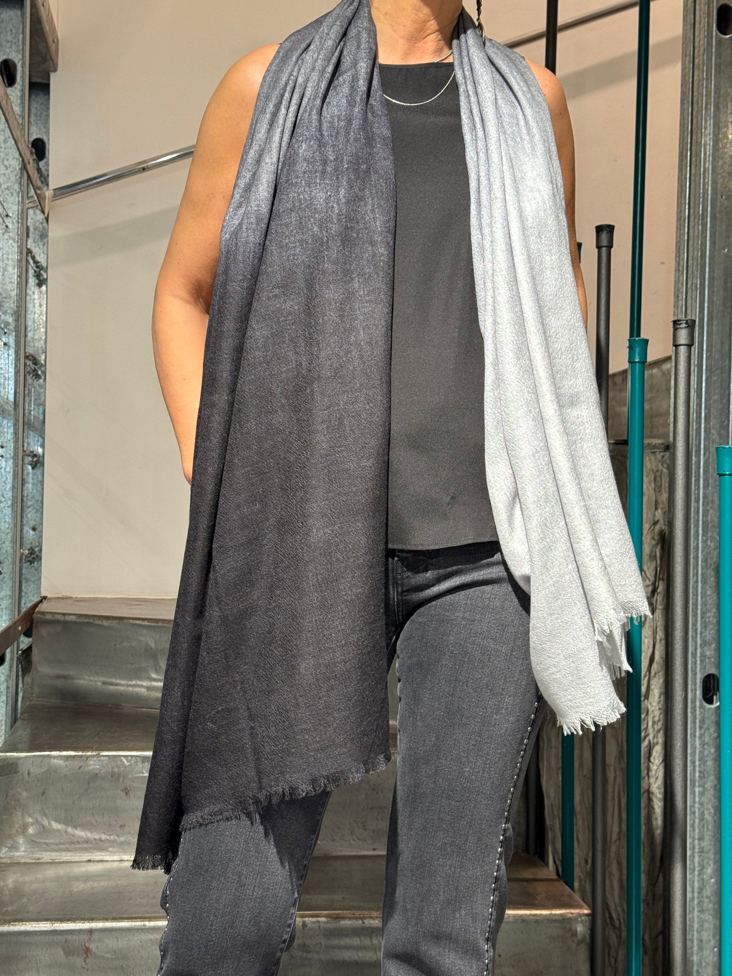 Stola Cashmere Seta Aerografata