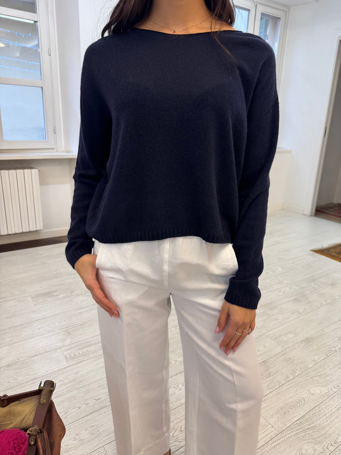 Maglia Girocollo Cashmere Scatoletta