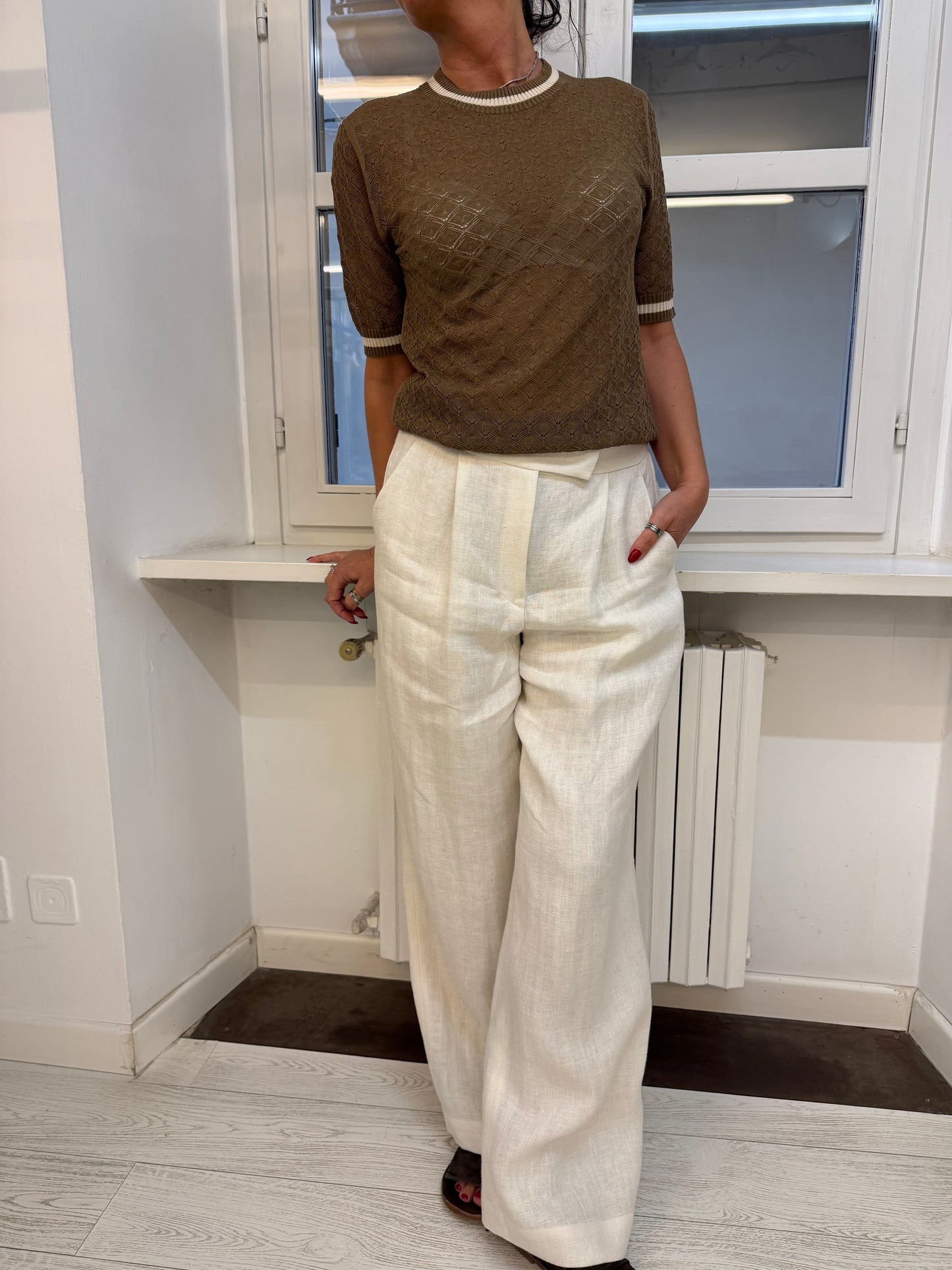 Maglia Manica Corta Jaquard