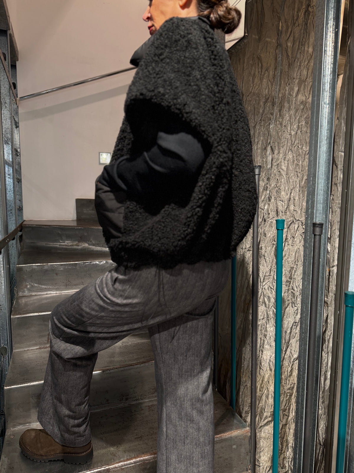 Giacca Teddy Eco Fur Reversibile