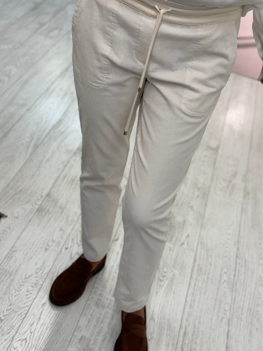 Pantalone Jogger Velluto a Coste