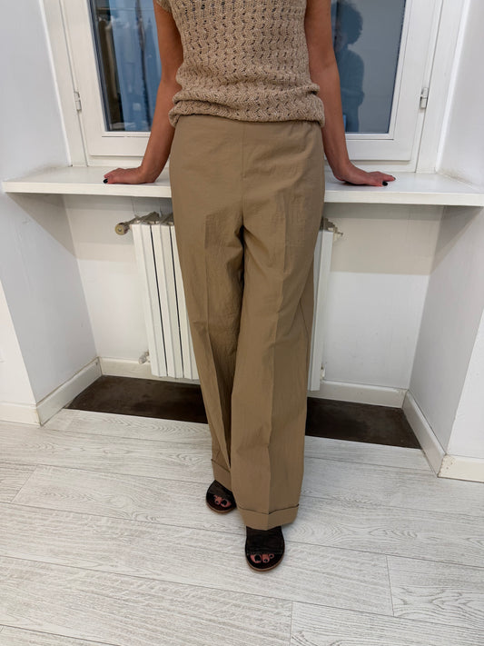 Pantalone Relaxed Con Risvolto