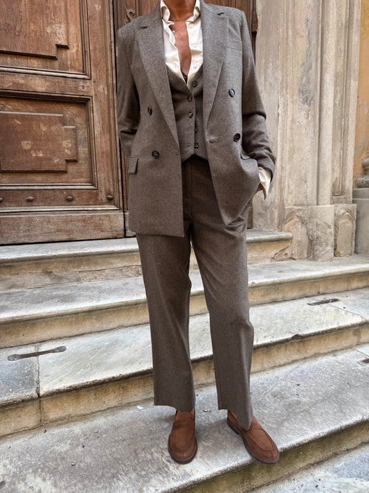 Blazer Doppiopetto Spina di Pesce