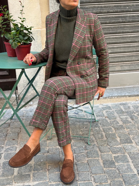 Blazer Doppiopetto Check