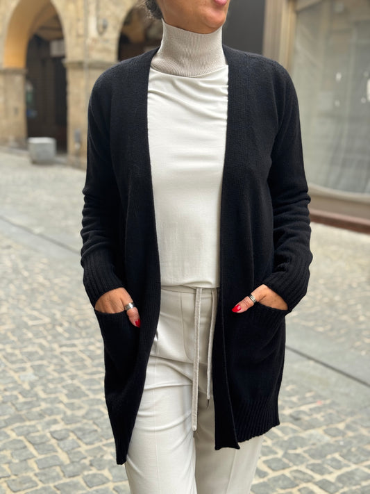 Cardigan Lungo Senza Bottoni