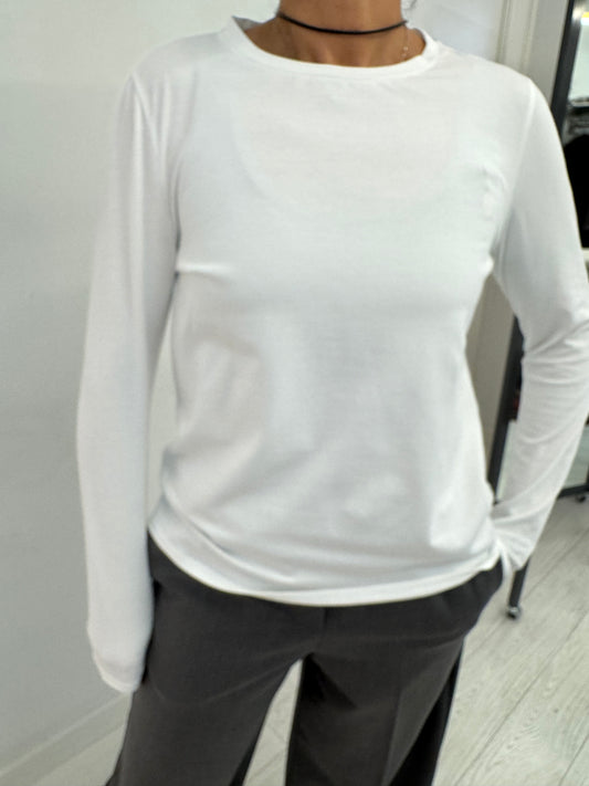 T- Shirt Girocollo Cotton Stretch