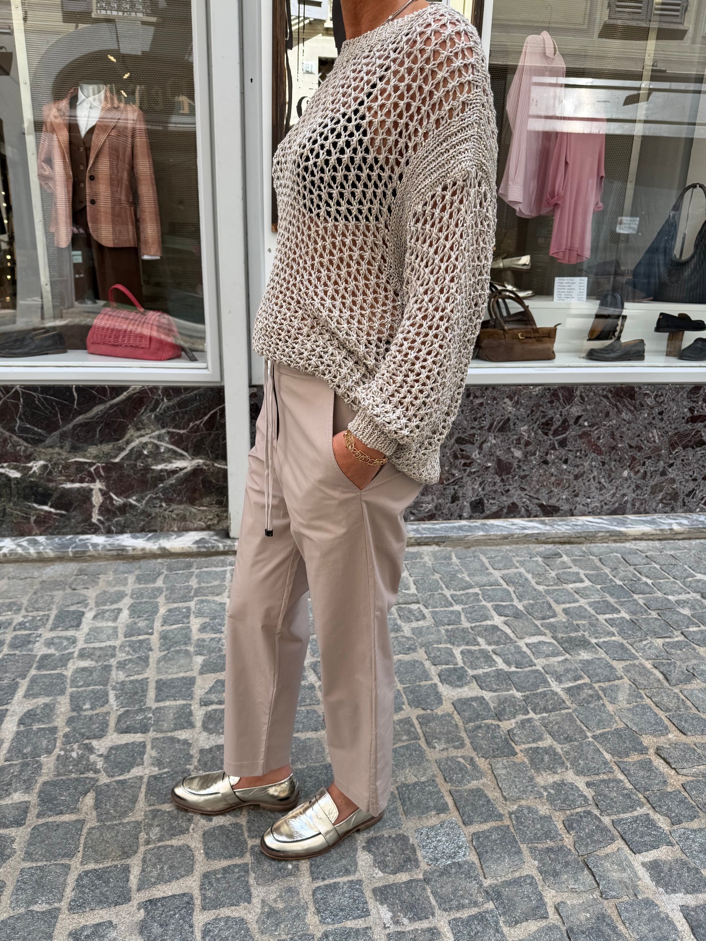 Maglia Traforata Manica Lunga
