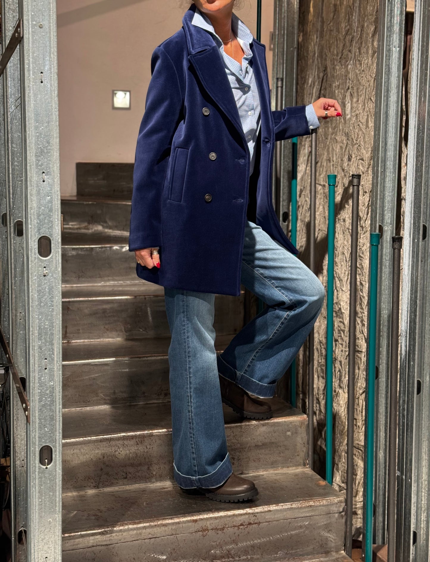 Peacoat Velluto Royal Bleu