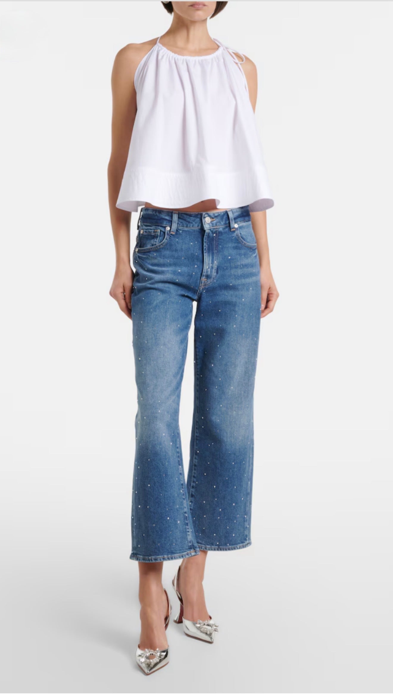 Denim Stovepipe Shine