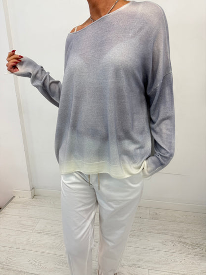 Maglia Over Fit Spalla Scesa Aerografata