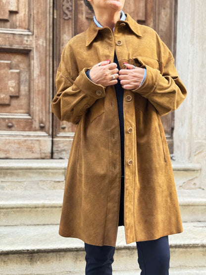 Cappotto Scamosciato Camel