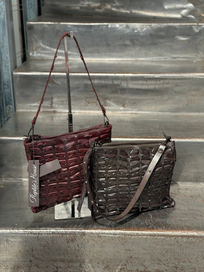 Borsa a tracolla in pelle Tree
