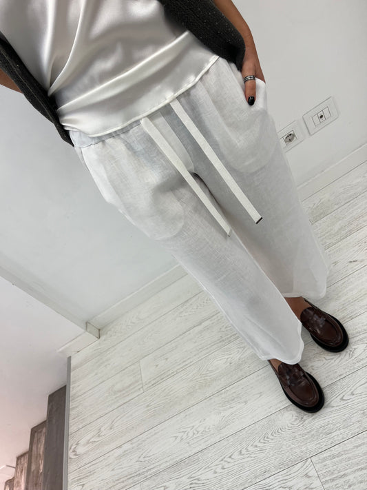 Pantalone Lino Ampio