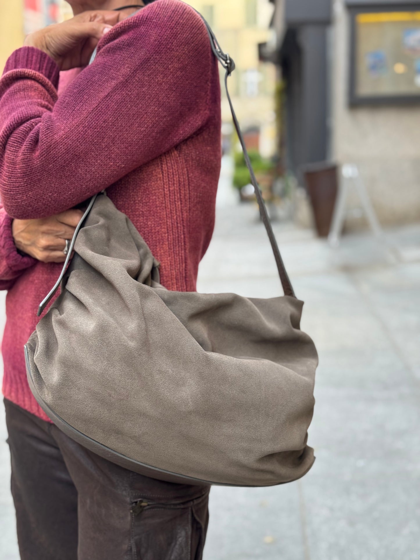 Borsa Tracolla Camoscio