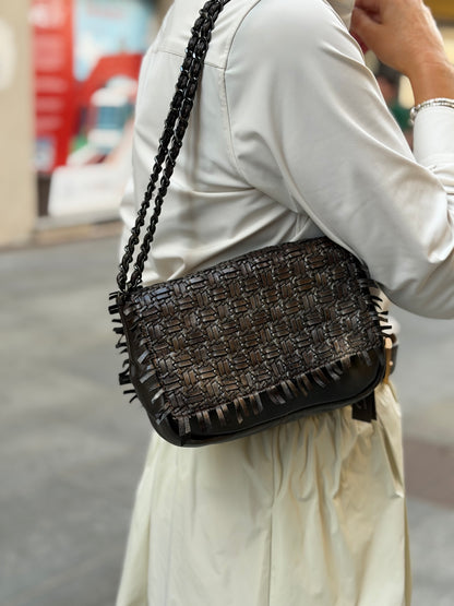 Borsa a Spalla Con Tracolla a Catena