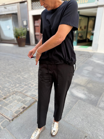 T- Shirt Manica Corta Con Coulisse