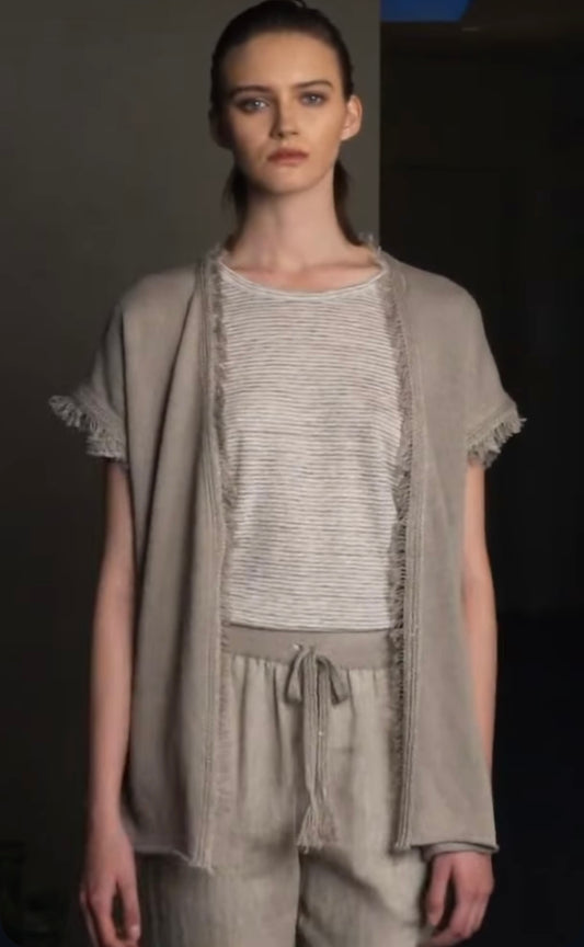 Cardigan  Lungo Frange