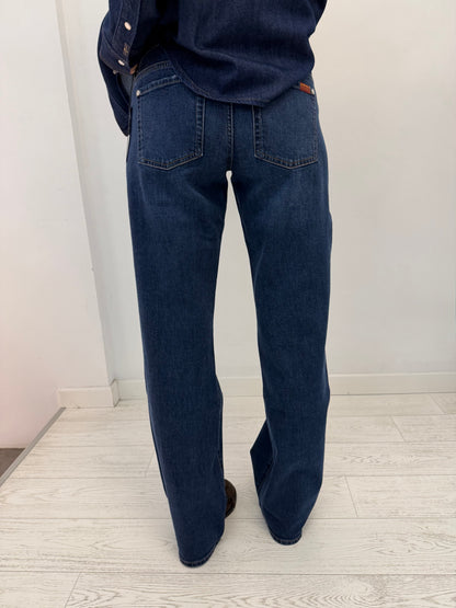 Pantalone Denim Low Straight Indiglow