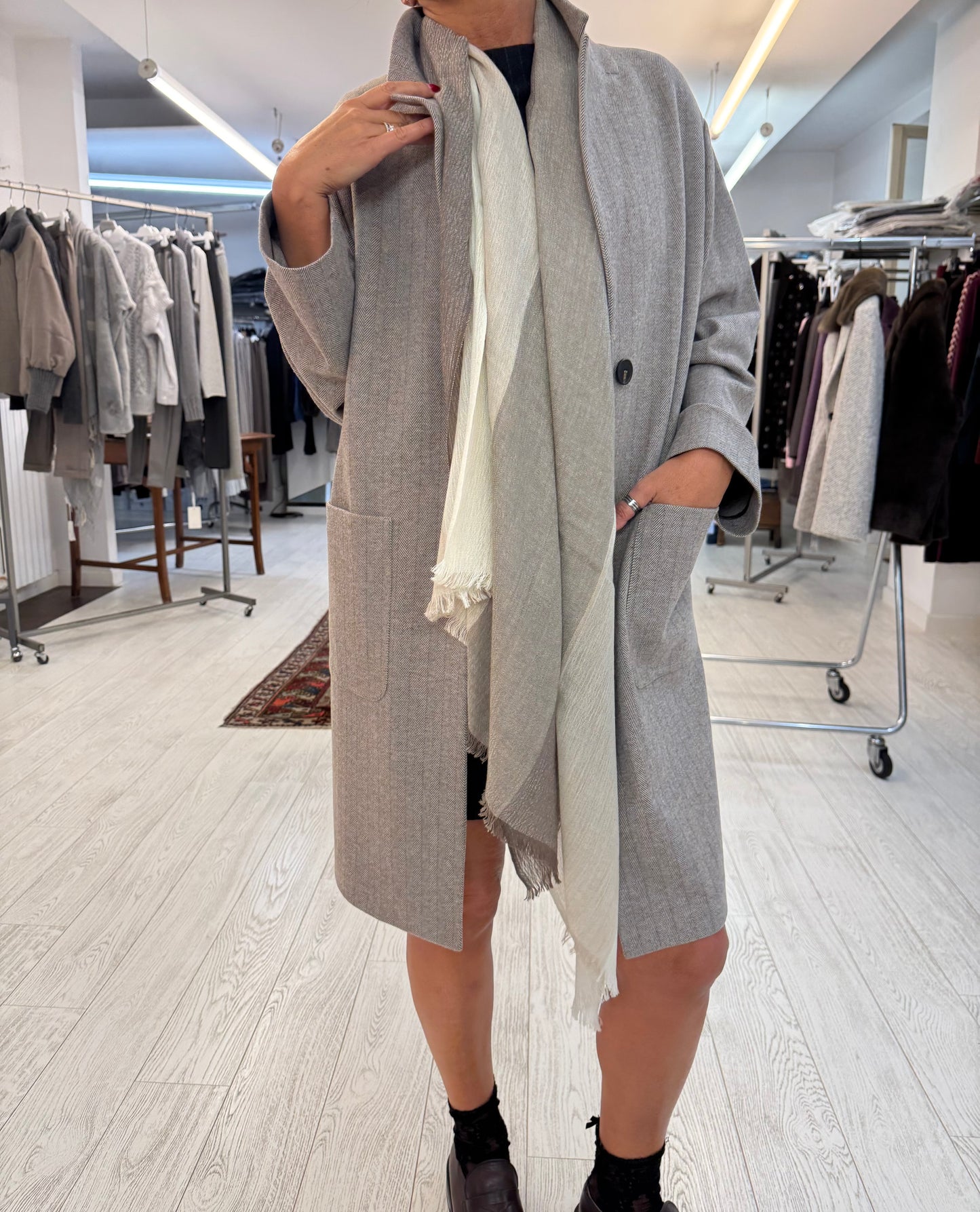 Cappotto Monopetto Spinato
