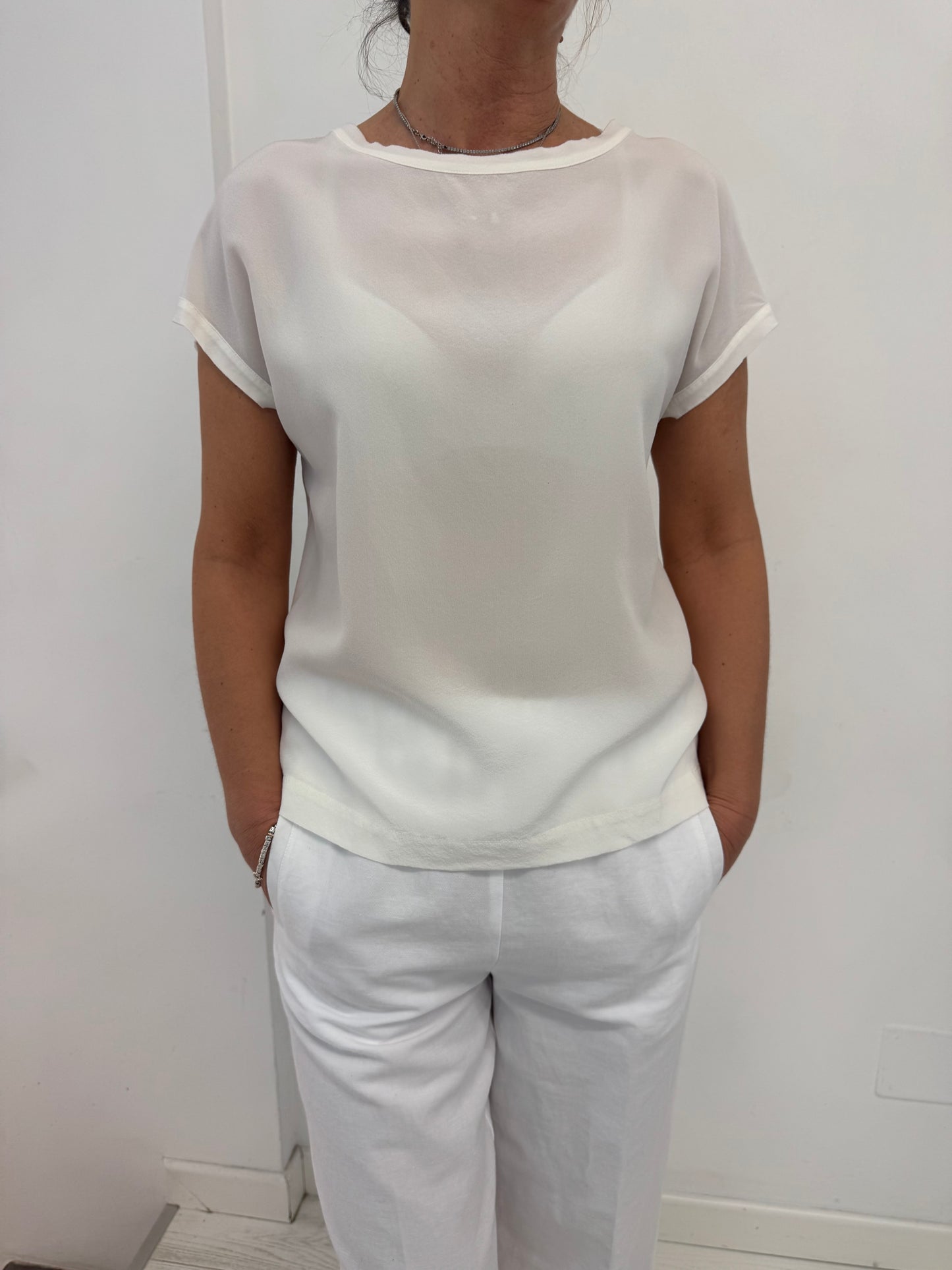 T- Shirt Seta Manica Corta